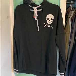 Black skeleton sweater size large